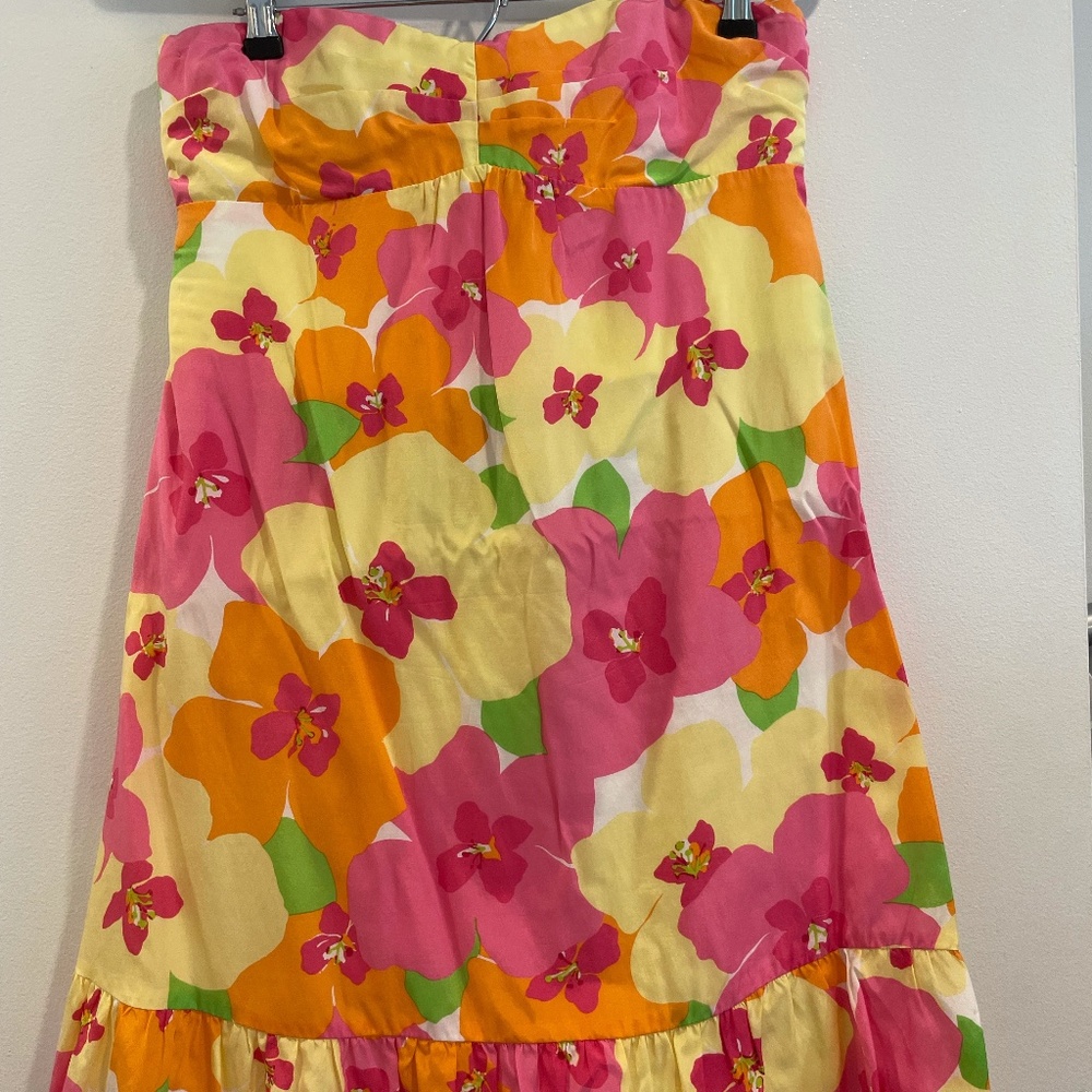 Lilly Floral Print Strapless
